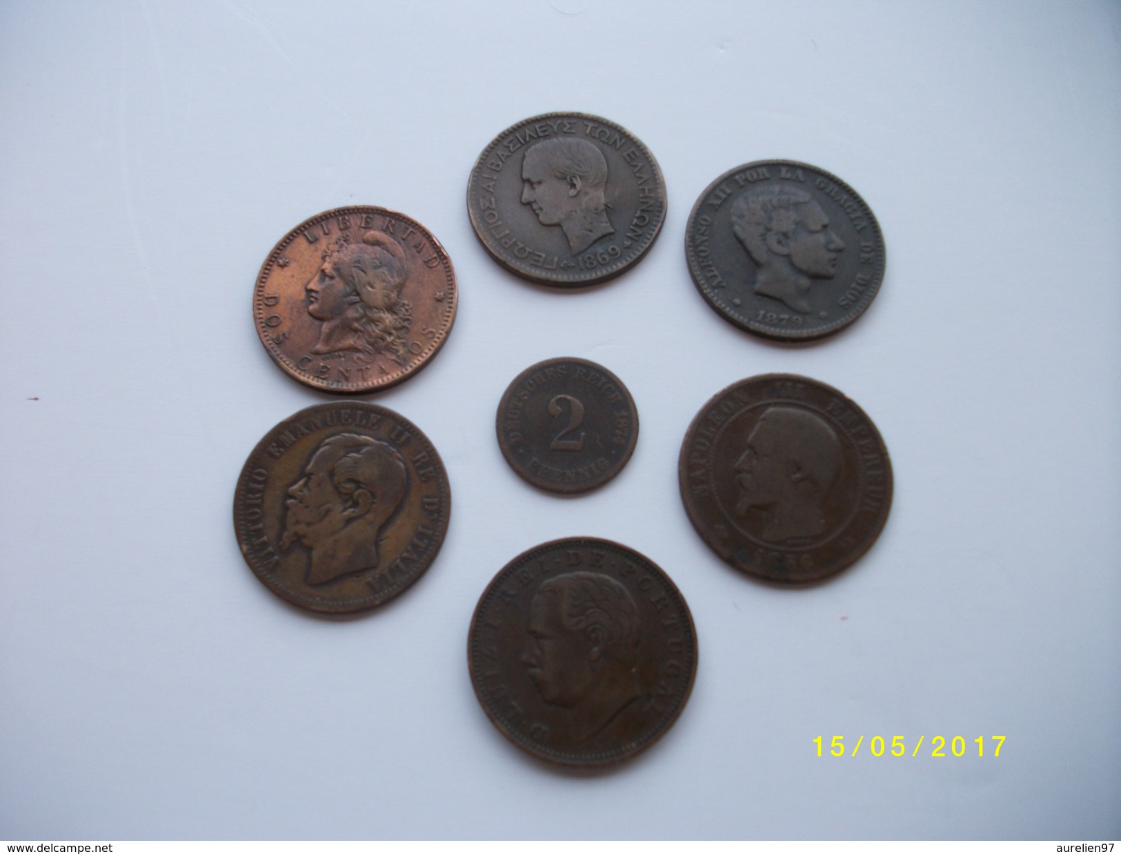 Lot De 7 Pièces De Monnaie Différents Pays - Lots & Kiloware - Coins