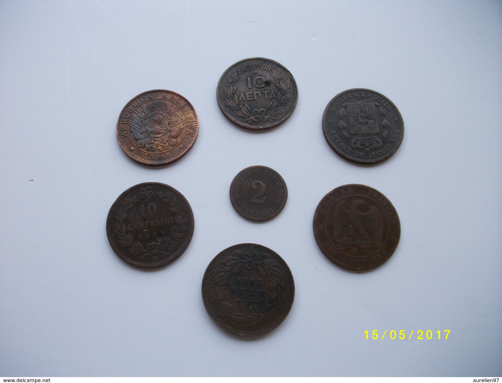 Lot De 7 Pièces De Monnaie Différents Pays - Lots & Kiloware - Coins