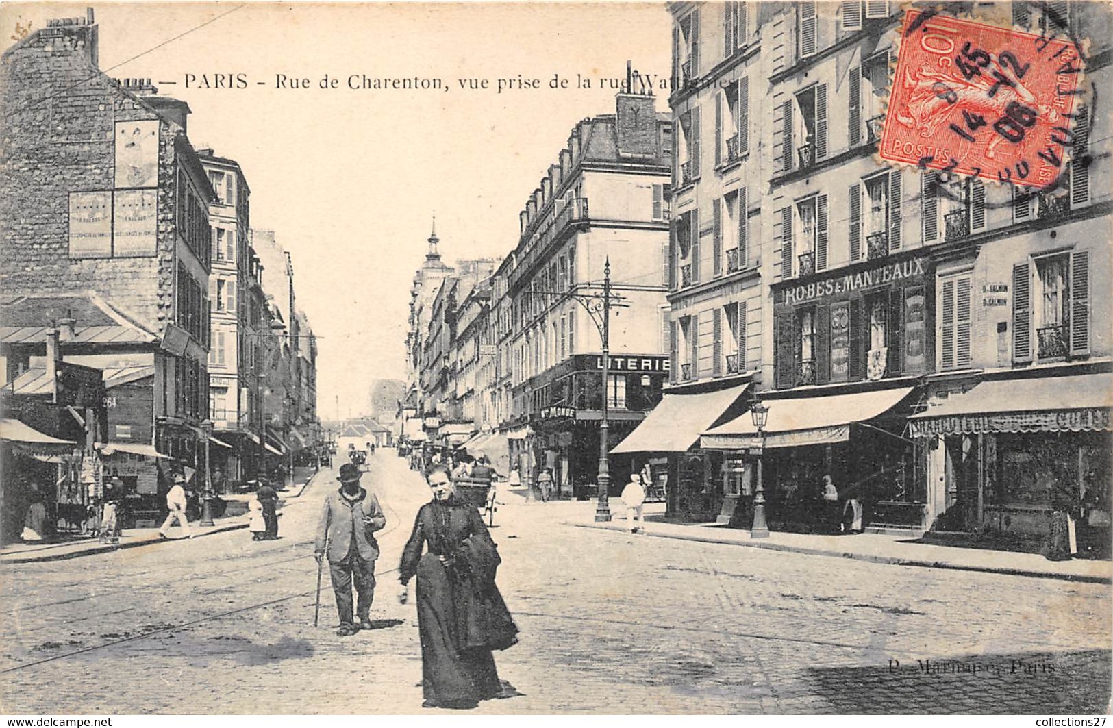 75- PARIS 12e - RUE DE CHARENTON, VUE PRISE DE LA RUE WATTIGNIES - Arrondissement: 12