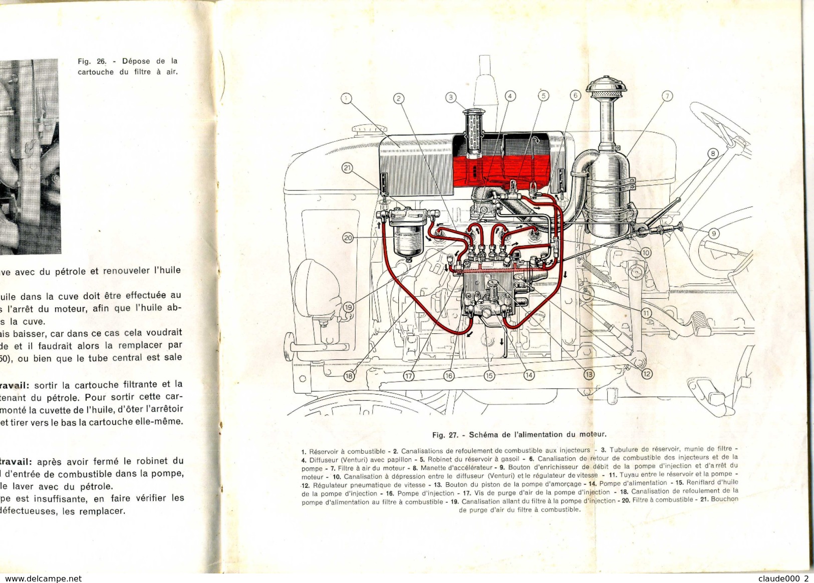 TRACTEUR FIAT 25R NOTICE D'ENTRETIEN + PLANS EN COUPE ET PIECES DETACHEES  et SES DERIVES