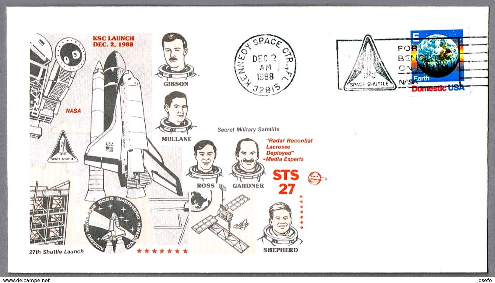 SPACE SHUTTLE - Lanzamiento STS-27. Kennedy Space Ctr FL 1988 - United States