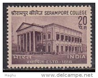 India MNH 1969  Serampore College - Ongebruikt