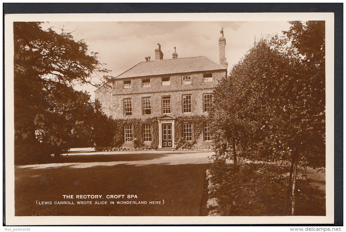 Yorkshire Postcard - The Rectory, Croft Spa - Author Lewis Carroll  A3362 - Autres & Non Classés