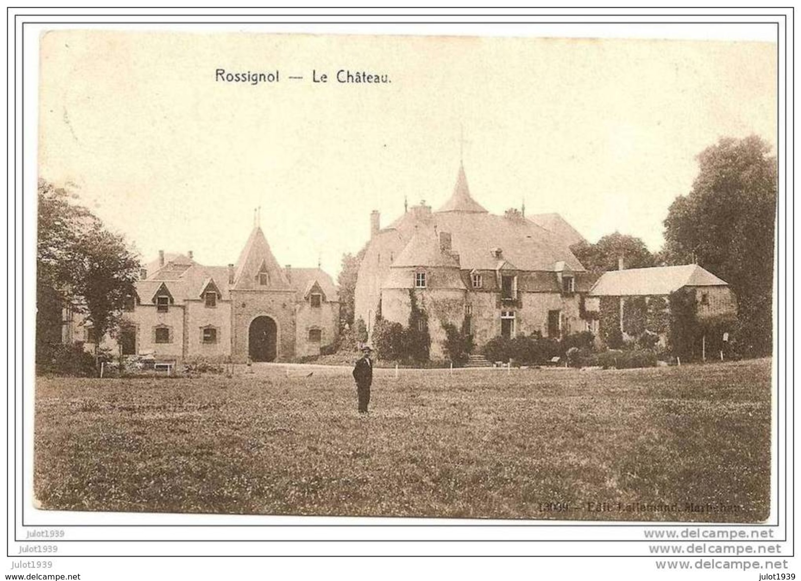 ROSSIGNOL ..--  Le Château . 1909 Vers NEUFCHATEAU ( Melle Germaine MARCHAND , Café ) . Voir Verso . - Tintigny