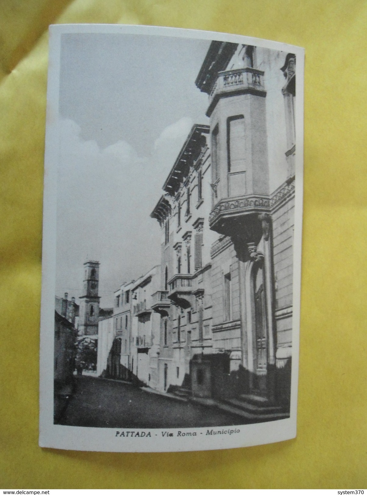 PATTADA - SASSARI - VIA ROMA E MUNICIPIO - FORMATO PICCOLO ANNI 30/40 - Sassari