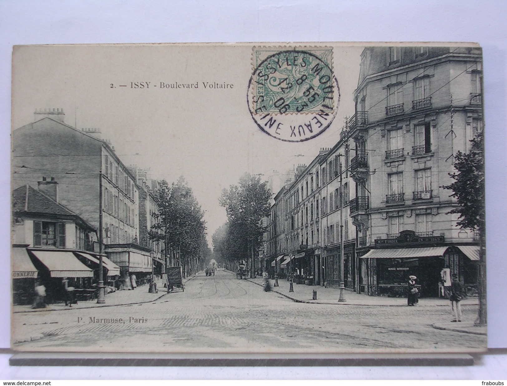 92 - ISSY LES MOULINEAUX - BOULEVARD VOLTAIRE - ANIMEE - 1906 - Issy Les Moulineaux