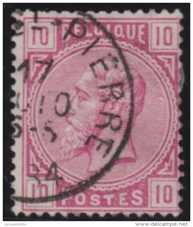 Belgie            .   OBP       .       38      .       O      .    Gebruikt   .     /    .    Oblitéré - 1883 Leopold II