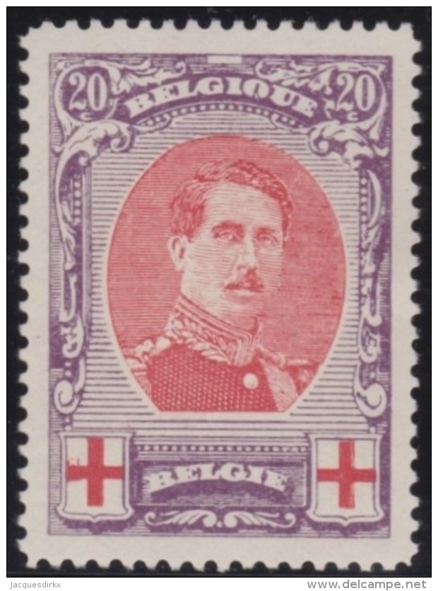 Belgie            .   OBP       .      134A   Perf.   12     .       **     .       Postfris   .     /    .    Neuf  ** - 1914-1915 Rotes Kreuz