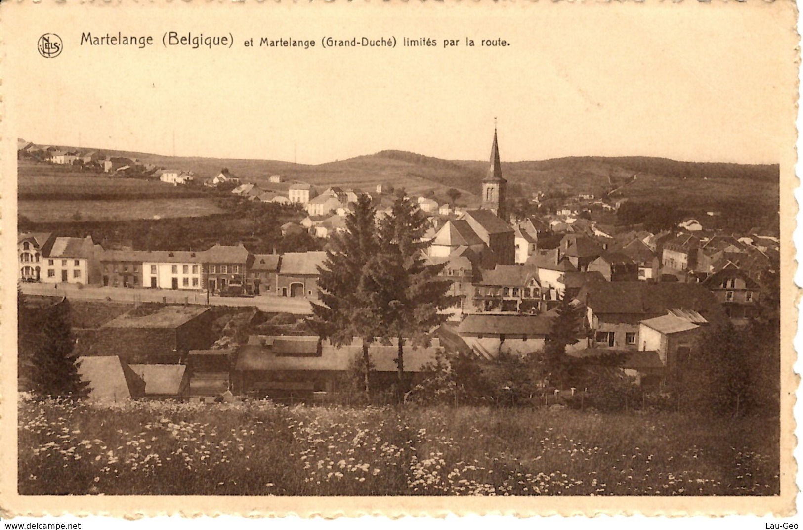 Martelange (Belgique) Et Martelange (Luxembourg) Limités Par La Route. - Martelange