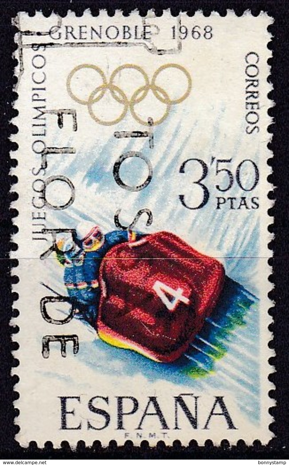 Spagna, 1968 - 3,50p Bobsled - Nr.1510 Usato° - Usati