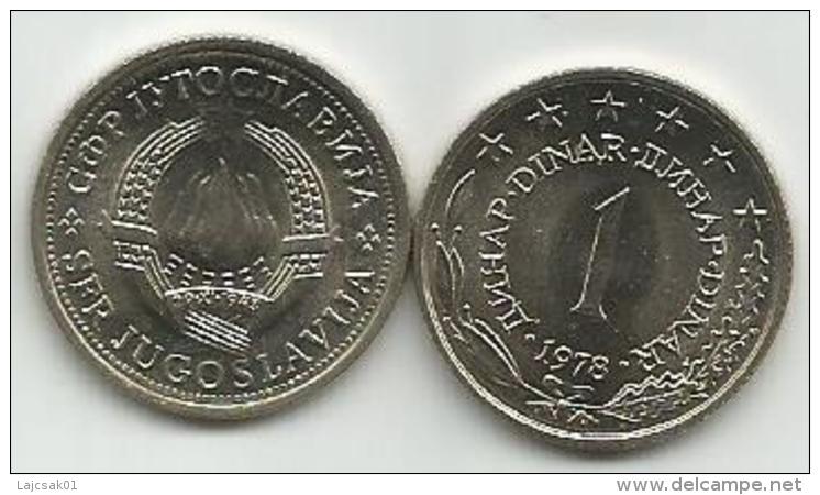 Yugoslavia  1 Dinar 1978. UNC KM#59 - Yugoslavia
