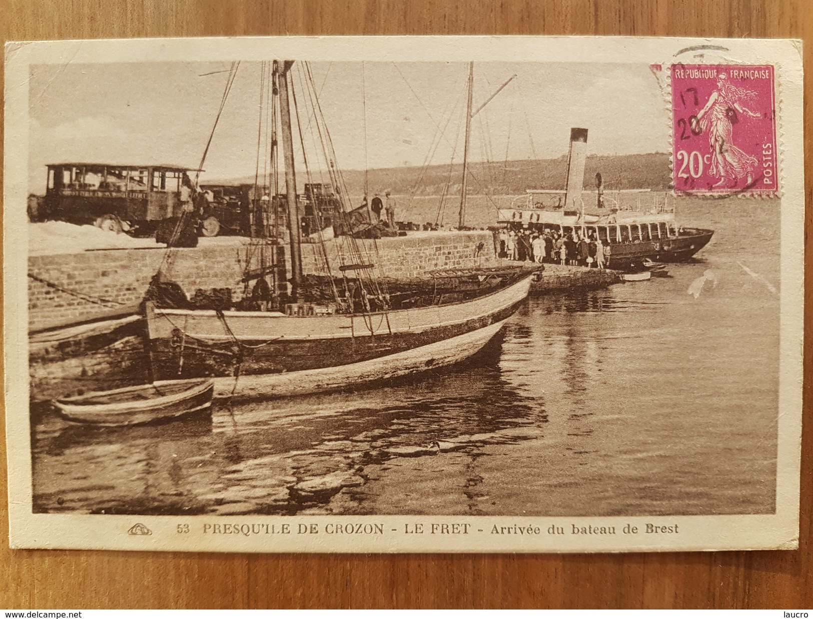 Le Fret.arrivée Du Bateau De Brest - Crozon