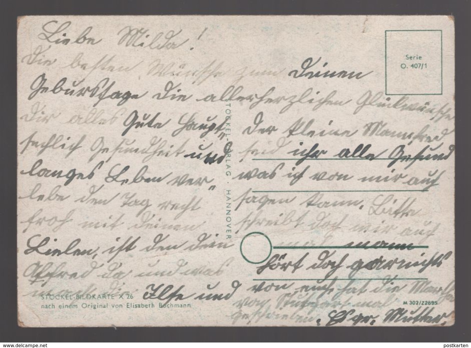 ALTE KÜNSTLER POSTKARTE ZWERGE Dwarfs Schmetterling Nains Zwerg Dwarf Nain Sign. ELISABETH BOCHMANN Postcard Cpa AK - Autres & Non Classés