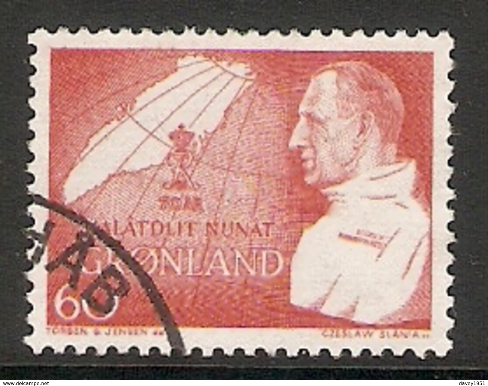 004105 Greenland 1969 Birthday 60o FU - Used Stamps