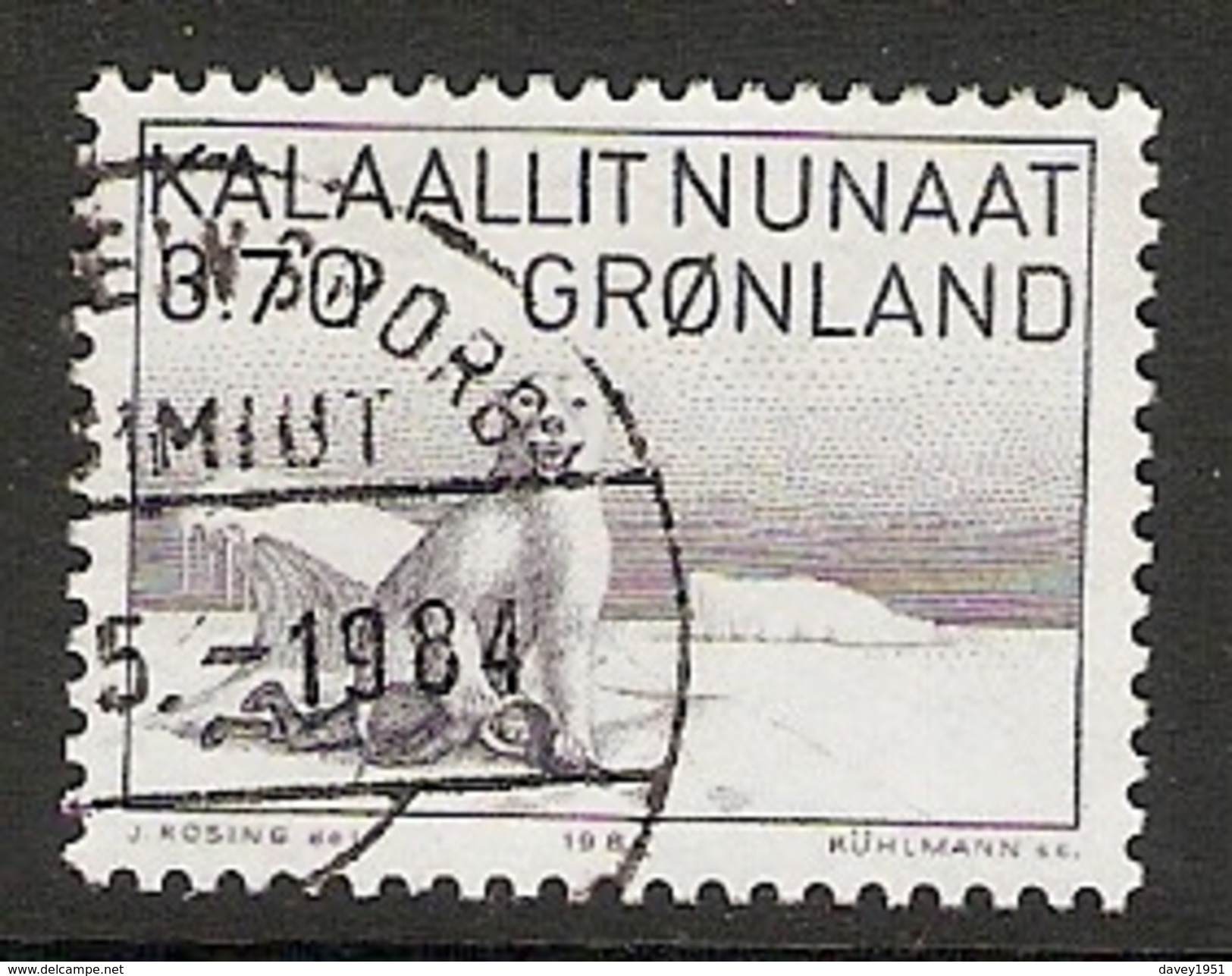 004114 Greenland 1984 Andreassen 3K70 FU - Usados