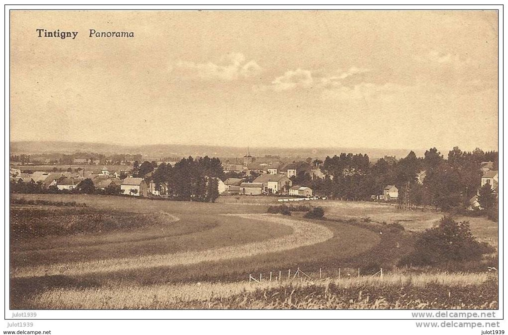 TINTIGNY ..-- Panorama . Vers BRAINE - LE - CHATEAU ( Melle Marthe GODART ) . Voir Verso . - Tintigny