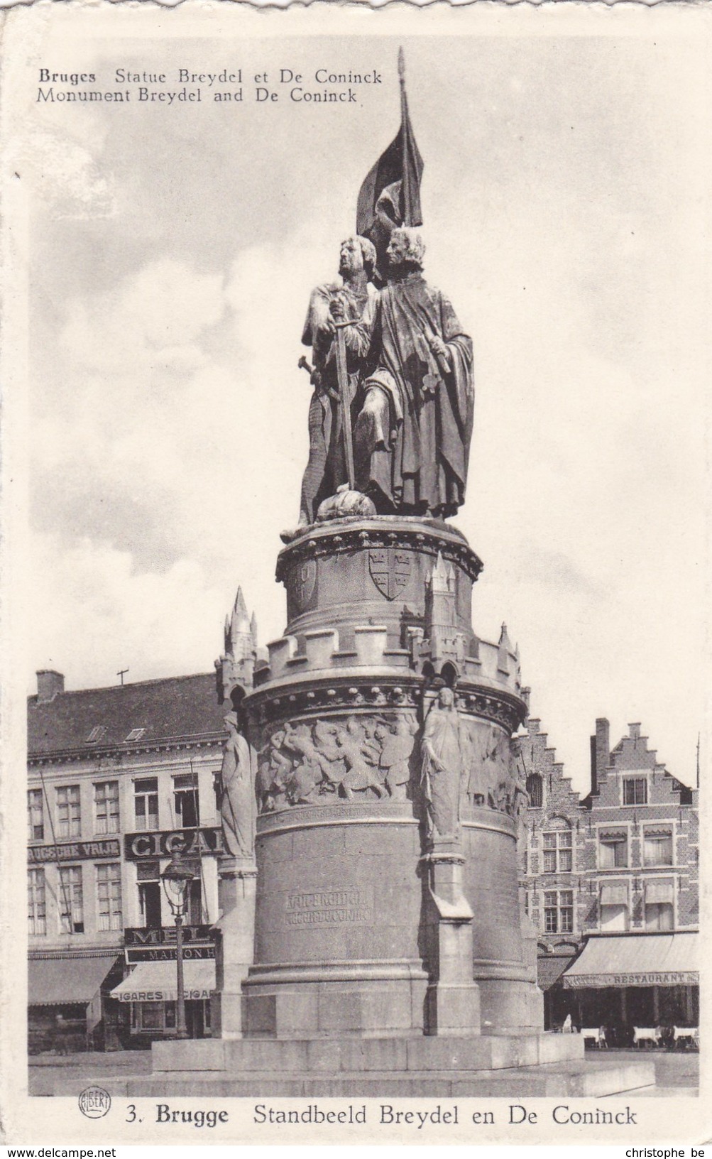 Brugge, Bruges, Standbeeld Breydel En De Coninck (pk36076) - Brugge