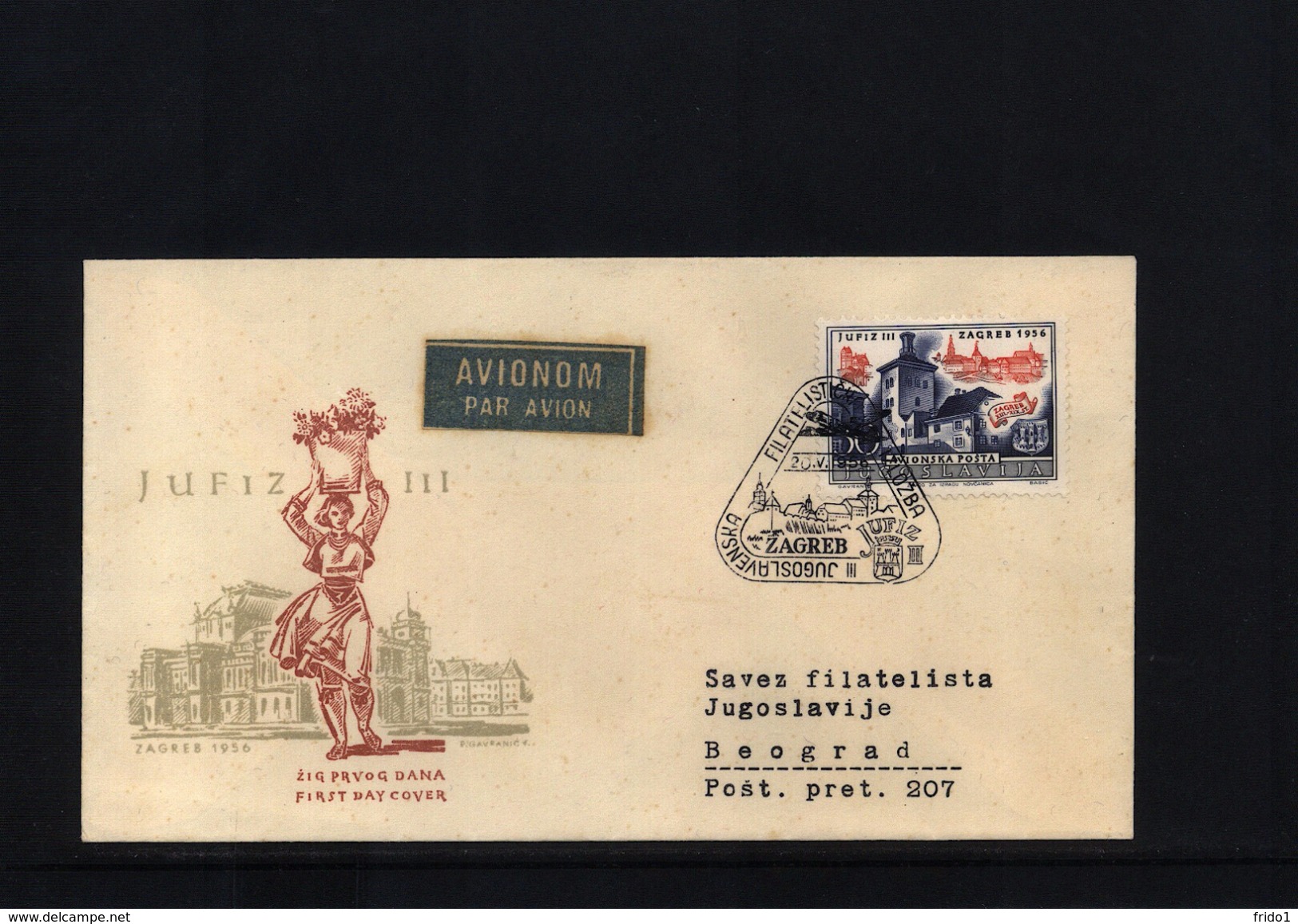 Jugoslawien / Yugoslavia 1956 Michel 789 FDC - Covers & Documents