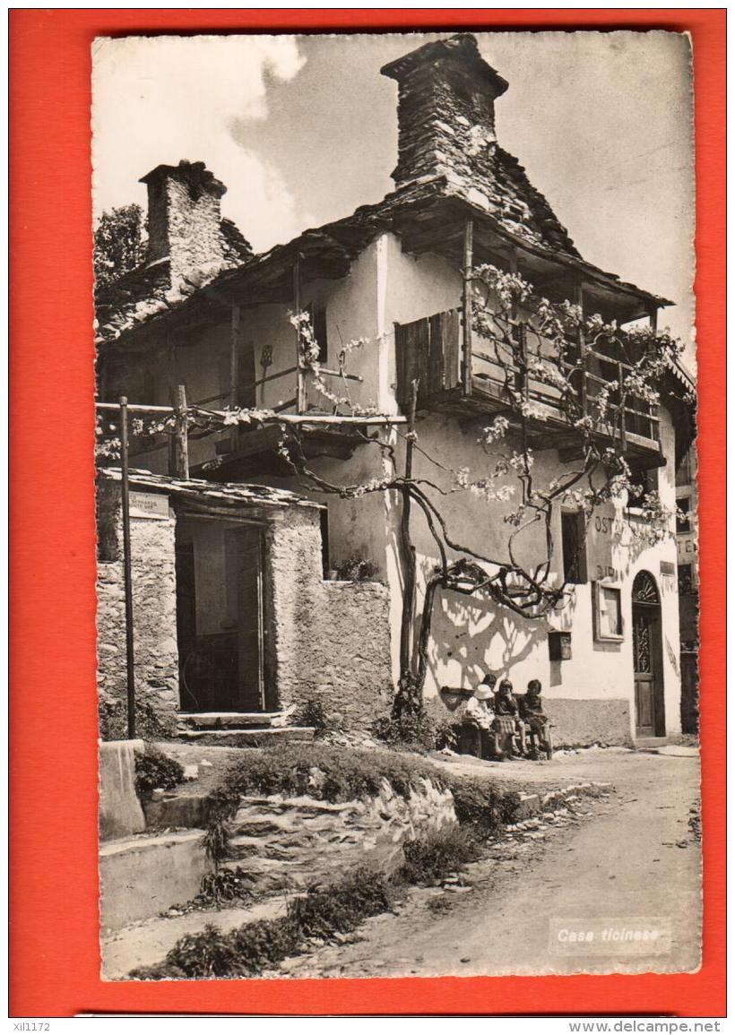 EAA-24 Casa Ticinese. Cachet Mendrisio 1945. Photoglob 3008 - Mendrisio