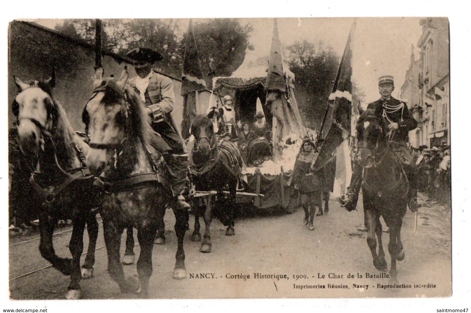 54 - NANCY . Cortège Historique 1909 . Le Char De La Bataille - Réf. N°2563 - - Nancy