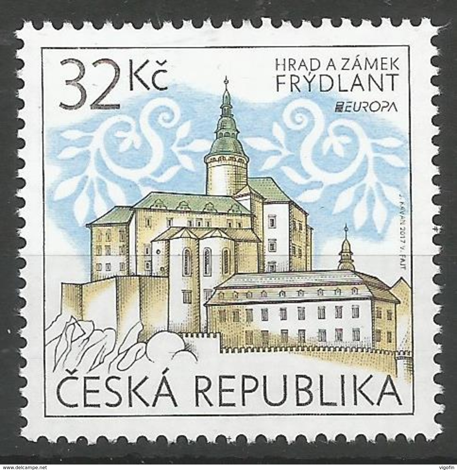 CZ 2017-921 EUROPA CEPT. CZECH REPUBLIK, 1 X 1v, MNH - 2017