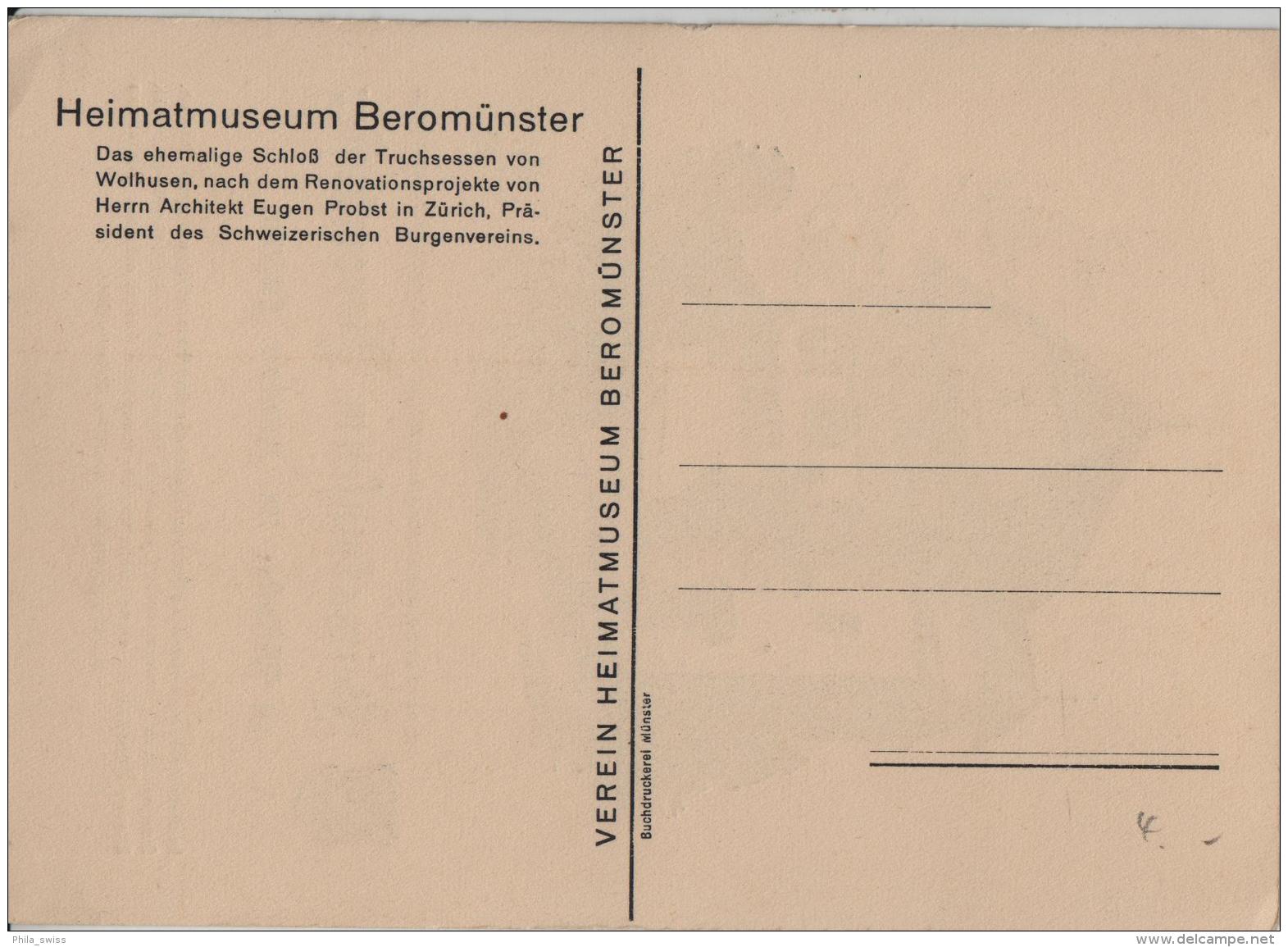 Heimatmuseum Beromünster Zu Münster LU - Künstlerkarte - Beromünster