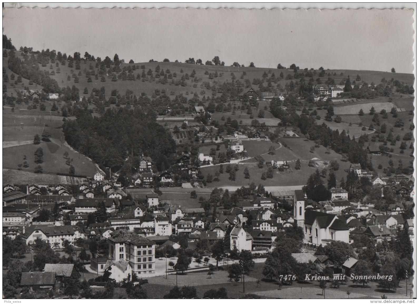 Kriens Mit Sonnenberg - Photo: Rud. Suter - Autres & Non Classés