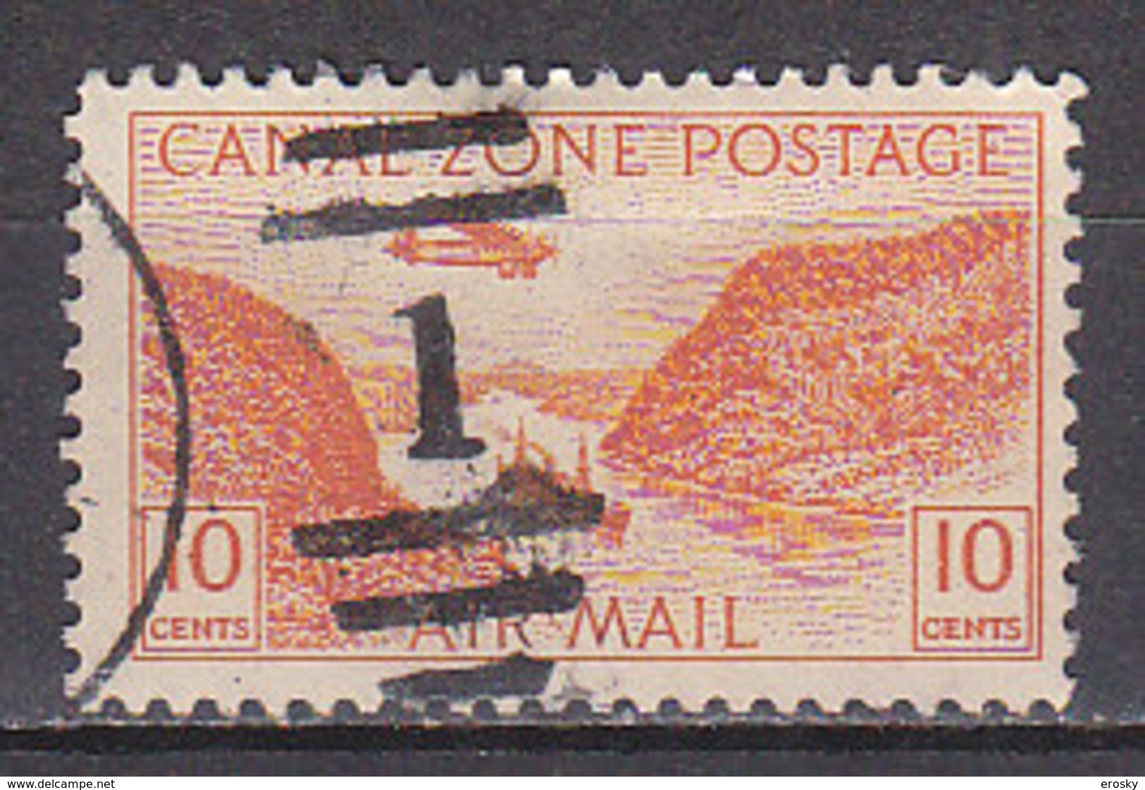 G2040 - PANAMA CANAL ZONE AERIENNE Yv N°6 - Canal Zone