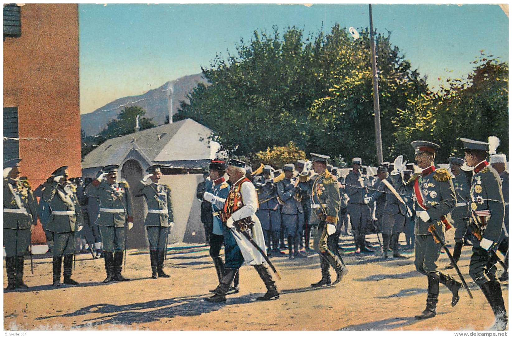 Serbie - S.M. Lle Roi Nicolas Avec S.A. Prince Héréditaire Alexandre De Serbie Et Ses Fils - Serbia