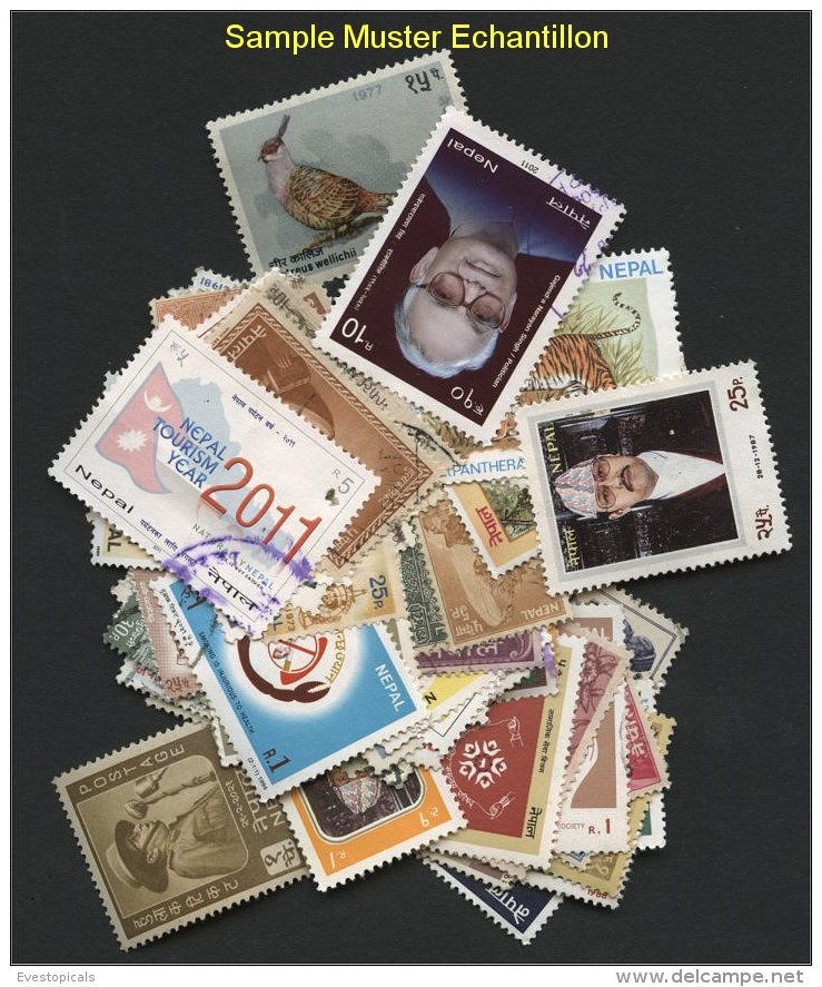 NEPAL, 100 DIFFERENT STAMPS - Like Received! - Népal