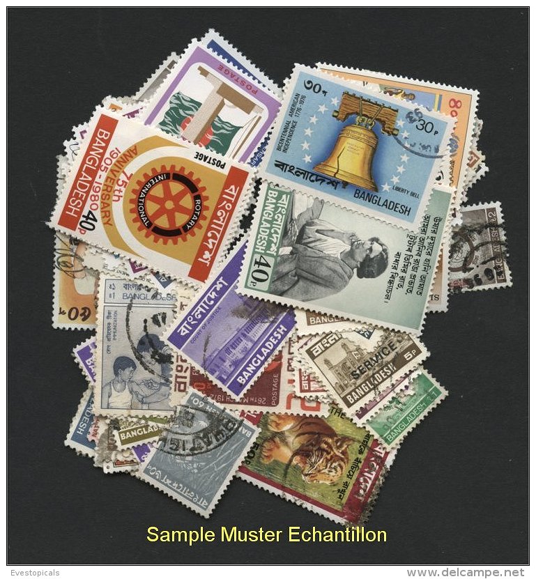 BANGLADESH, 100 DIFFERENT STAMPS - Like Received! - Bangladesh