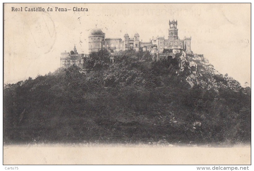Portugal - Cintra Sintra - Real Castello Da Pena - 1907 Postmarked - Lisboa