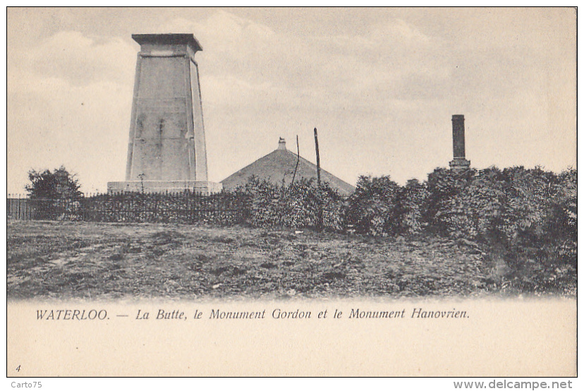 Belgique - Waterloo - La Butte - Monument Gordon - Monument Hanovrien - Waterloo