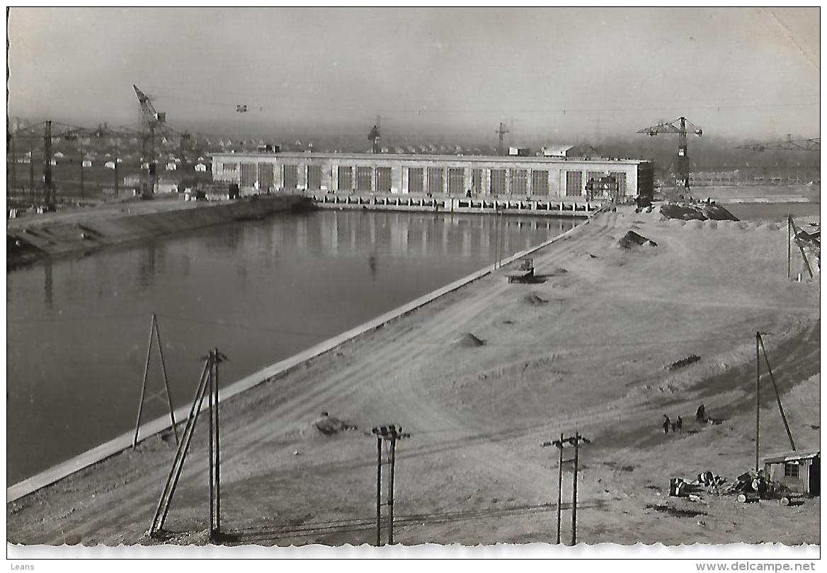 CHANTIER D OTTMARSHEIM - Vue Amont De L'usine Février 1952 - EN ETAT - Ottmarsheim