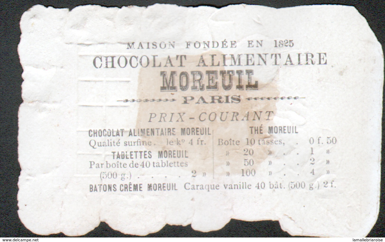 Chromo Chocolat Moreuil, Paysage D'hiver, Oiseau, Rose - Autres & Non Classés