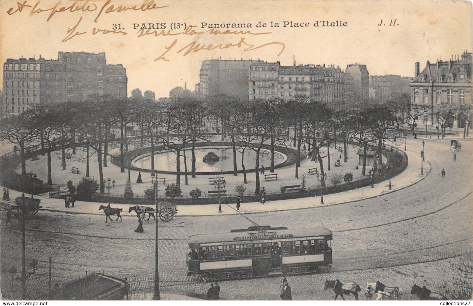 75-PARIS 13e- PANORAMA DE LA PLACE D'ITALIE - Arrondissement: 13