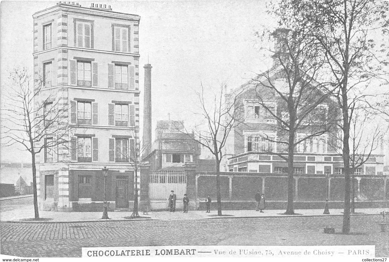 75-PARIS 13e- CHOCOLATERIE LOMBART, VUE DE L'USINE, 75 AVENUE DE CHOISY - Distretto: 13