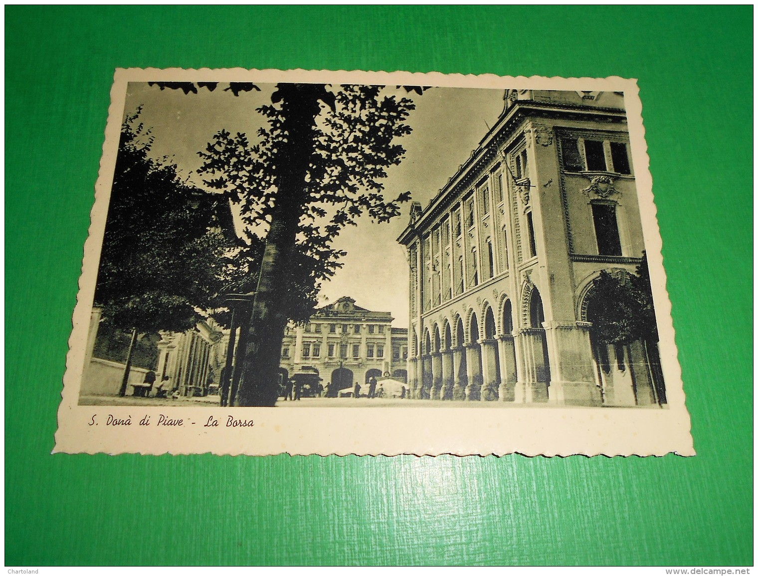 Cartolina S. Donà Di Piave - La Borsa 1940 Ca - Venezia (Venice)