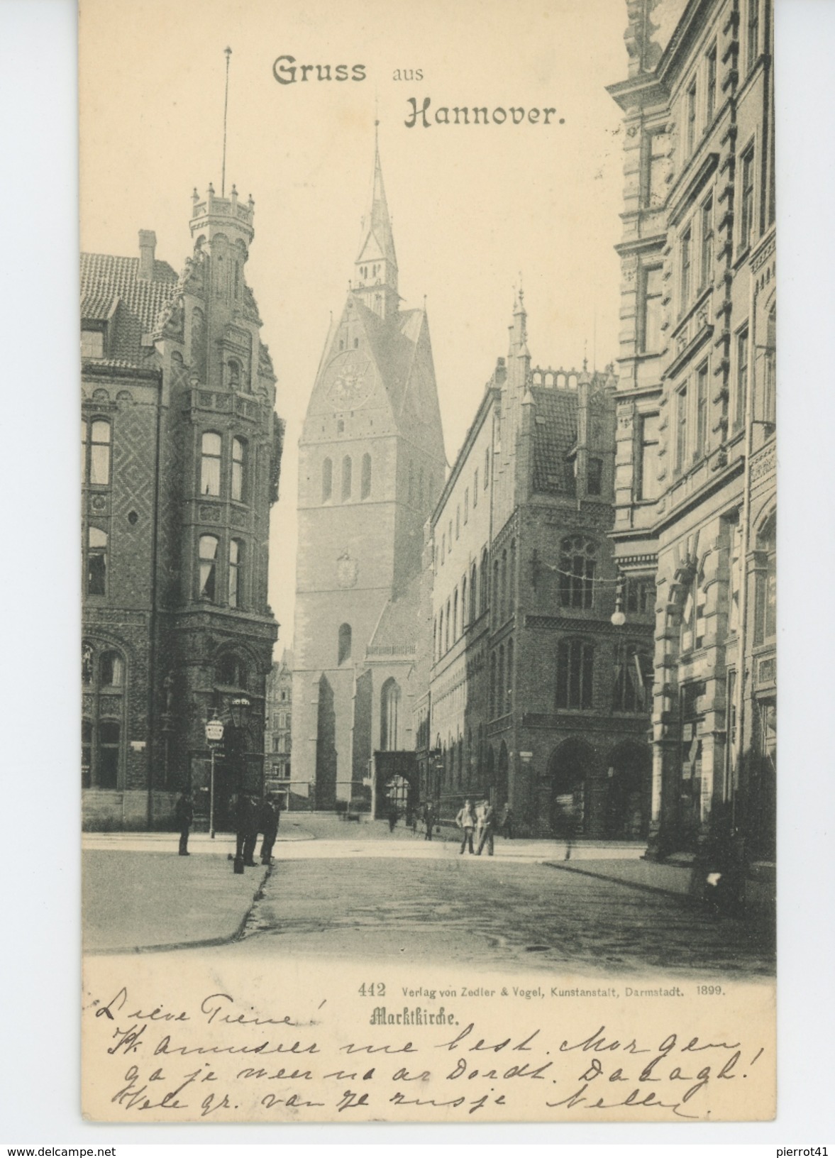 ALLEMAGNE - Gruss Aus HANNOVER - Marktkirche (1899) - Hannover