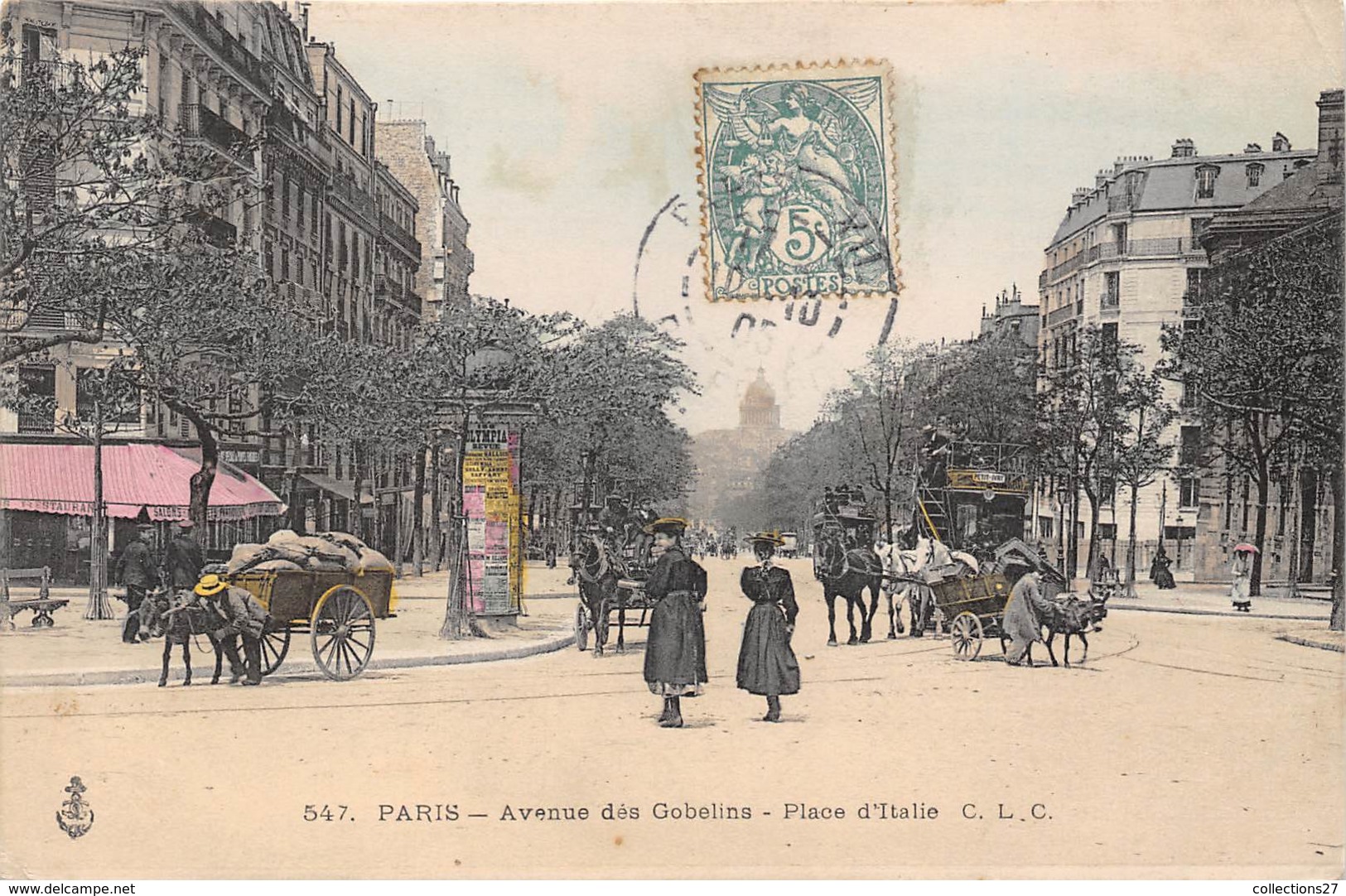 75-PARIS 13e- AVE DES GOBELINS, PLACE D'ITALIE - Arrondissement: 13