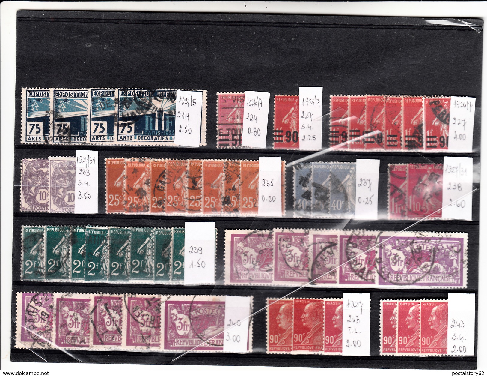 Francia. 51 Timbres 1924 - 1931 - Other & Unclassified
