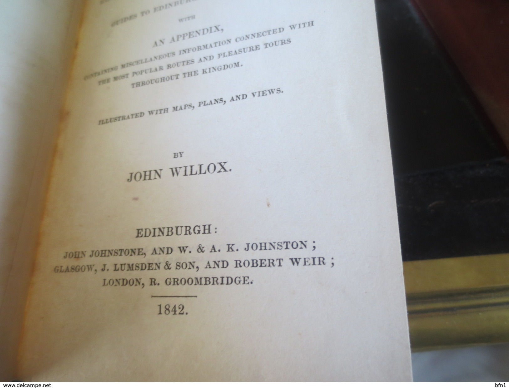 GUIDE TO THE EDINBURCH AND GLASCOW RAILWAY - 1842- JOHN WILLOX - 1800-1849