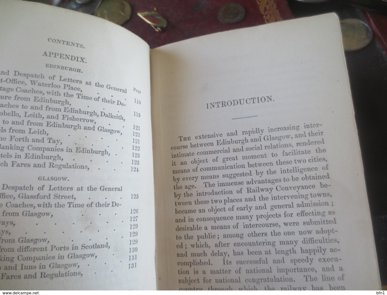 GUIDE TO THE EDINBURCH AND GLASCOW RAILWAY - 1842- JOHN WILLOX