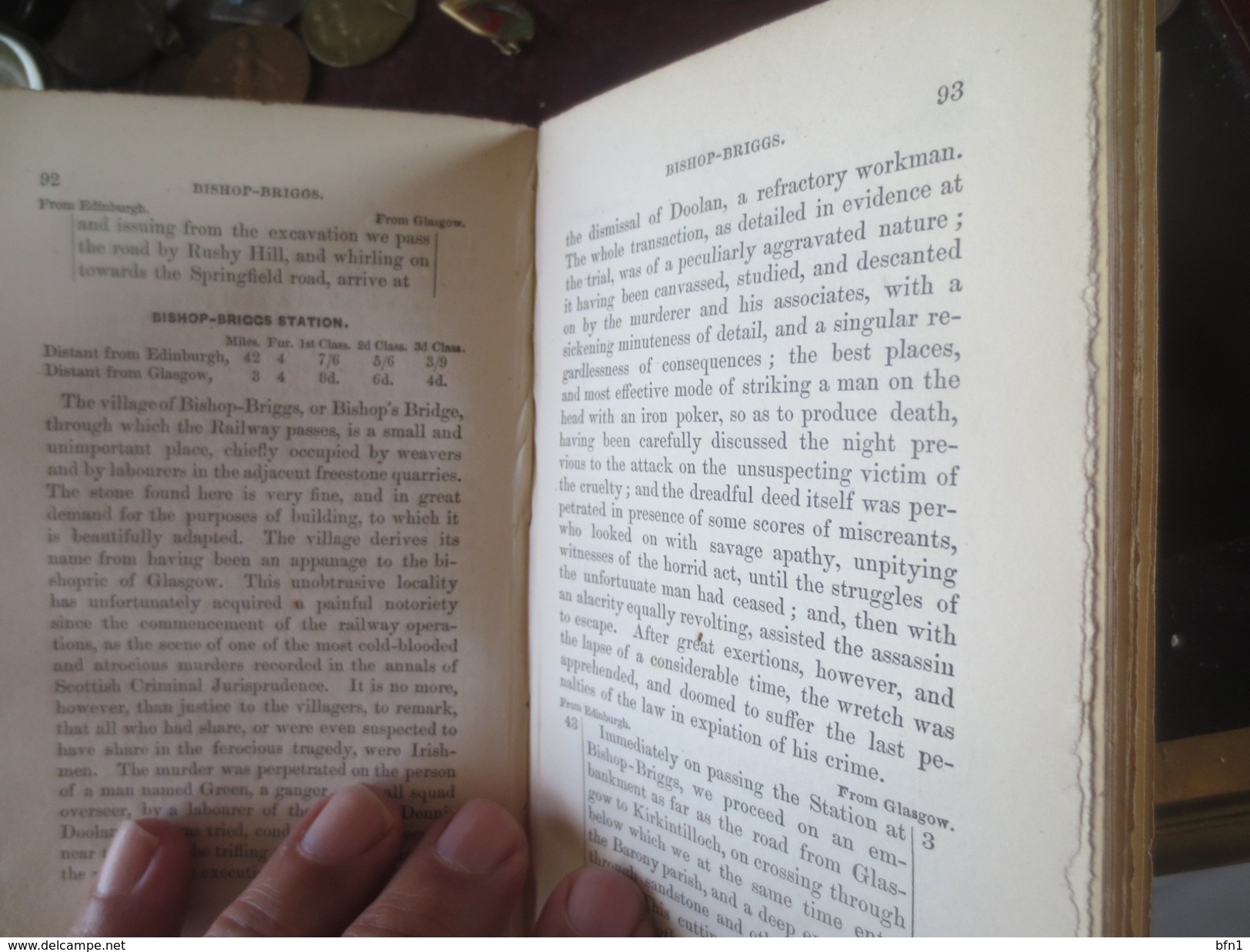 GUIDE TO THE EDINBURCH AND GLASCOW RAILWAY - 1842- JOHN WILLOX