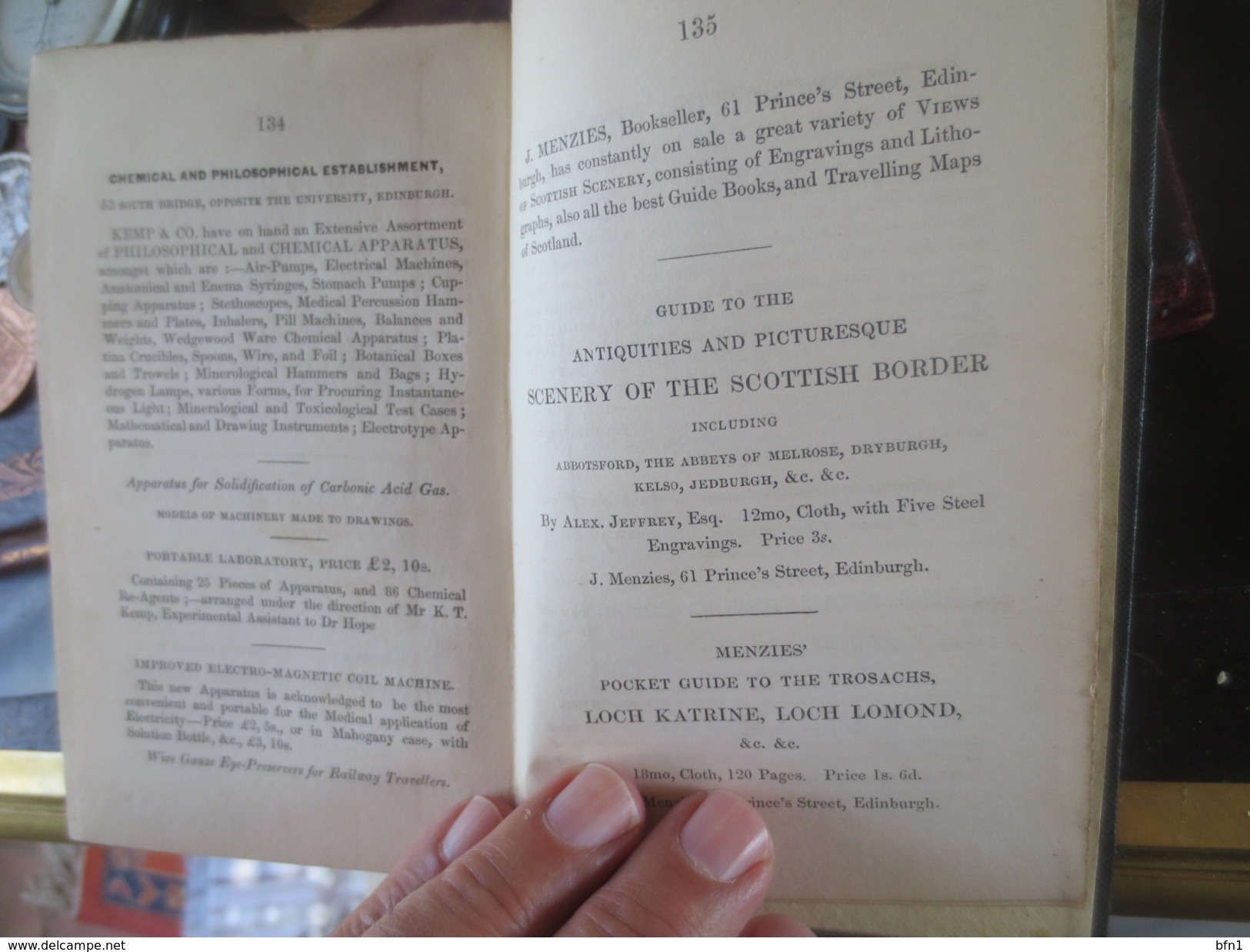 GUIDE TO THE EDINBURCH AND GLASCOW RAILWAY - 1842- JOHN WILLOX