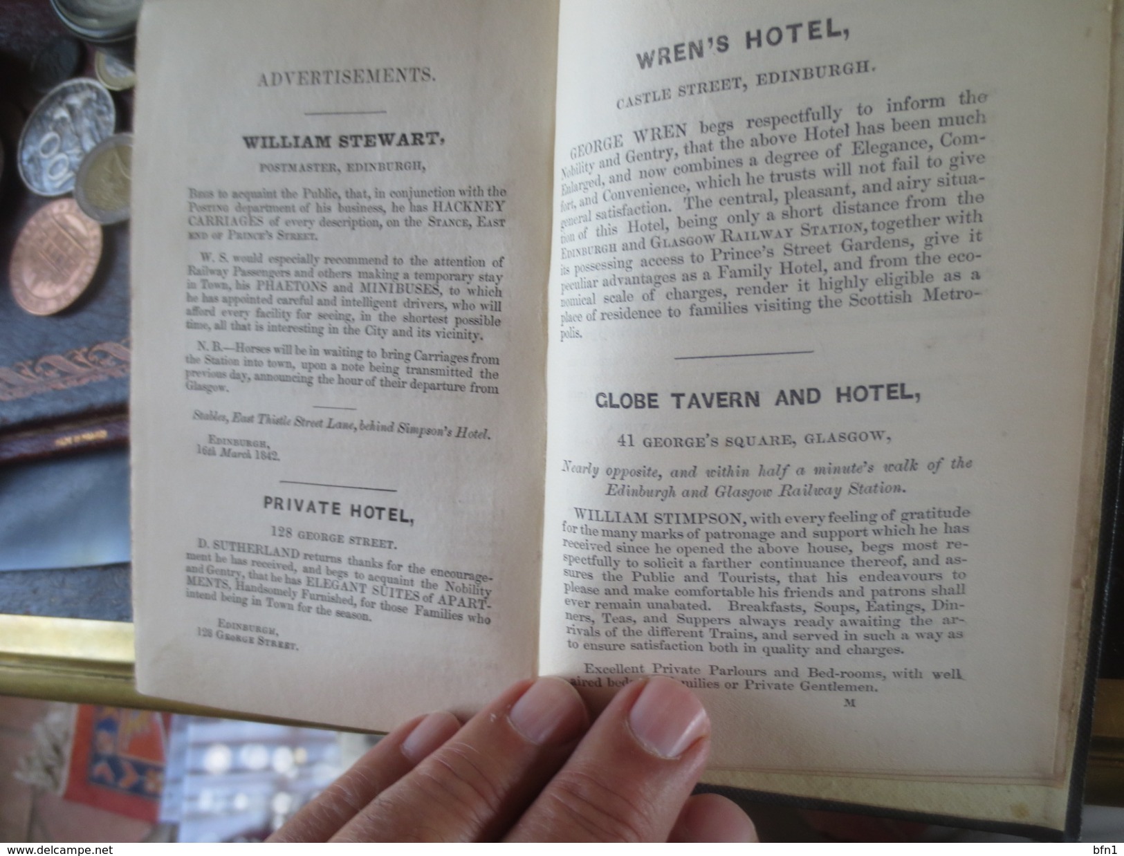 GUIDE TO THE EDINBURCH AND GLASCOW RAILWAY - 1842- JOHN WILLOX