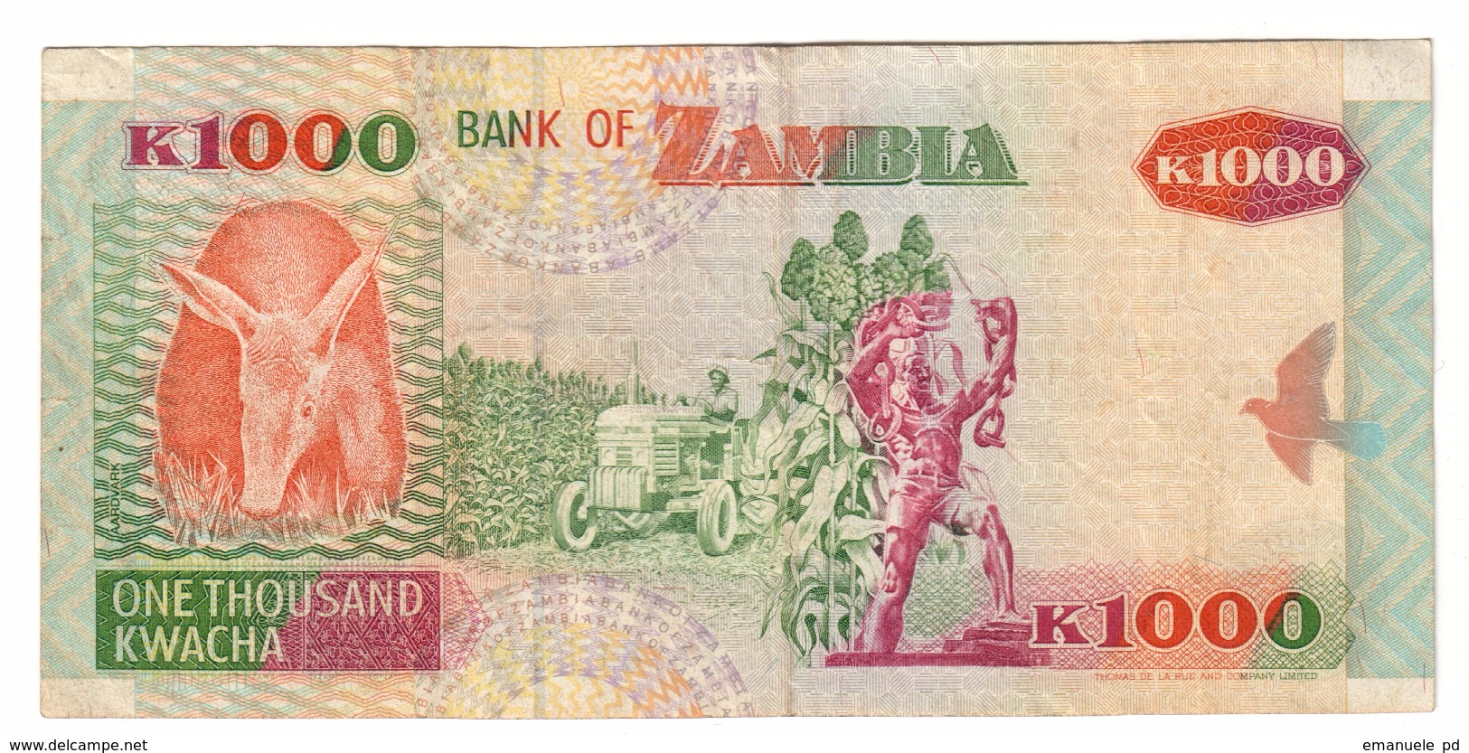 Zambia 1000 Kwacha 1992 *V* - Zambia