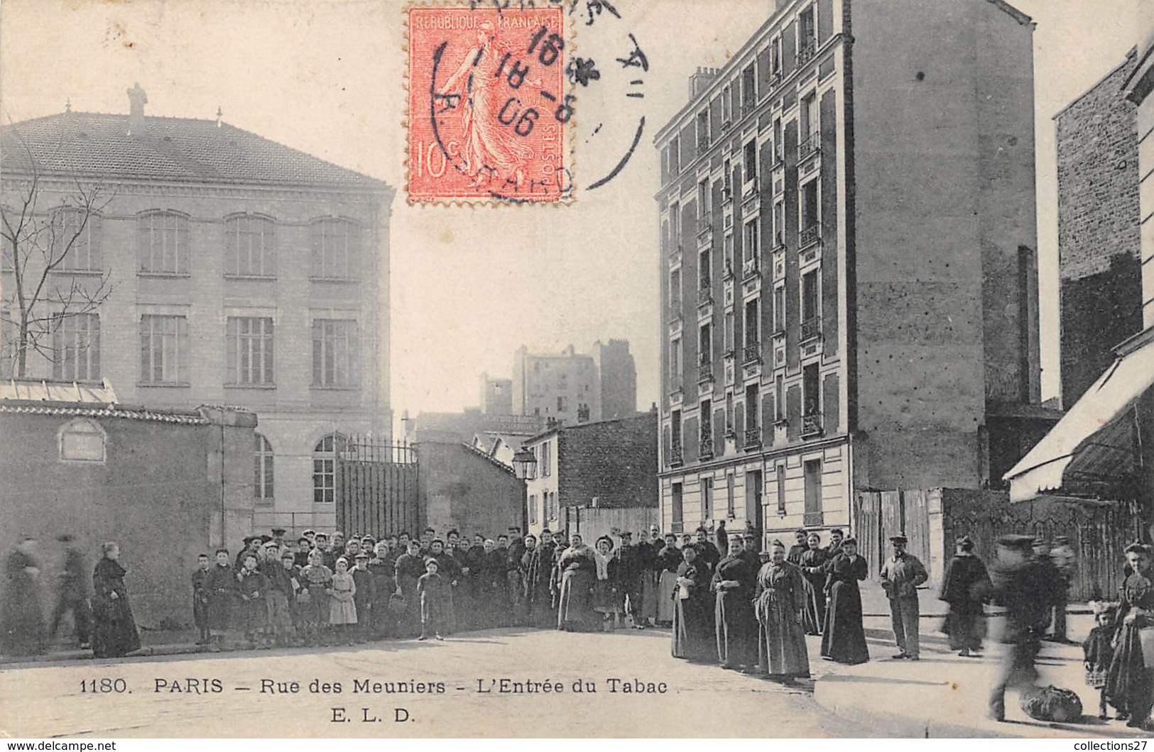 75-PARIS 12e- RUE DES MEUNIERS , L'ENTREE DU TABAC - Arrondissement: 12