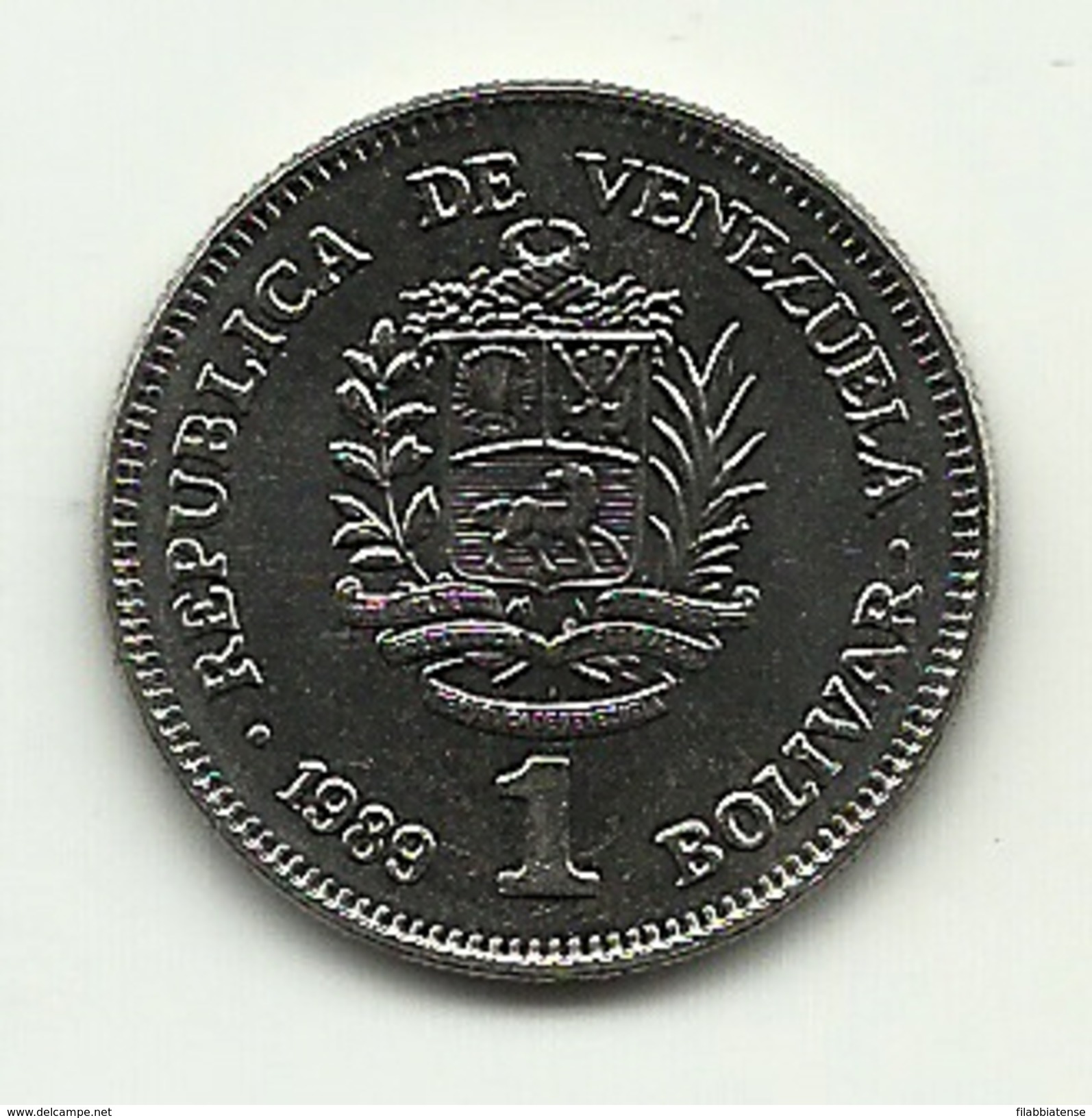 1989 - Venezuela 1 Bolivar, - Venezuela