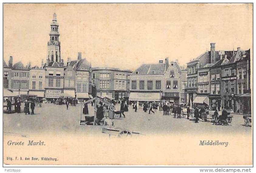 NEDERLAND PAYS BAS  - Zeeland - MIDDELBURG : Groote Markt - CPA - Holland Hollande Pays-Bas Netherlands - Middelburg